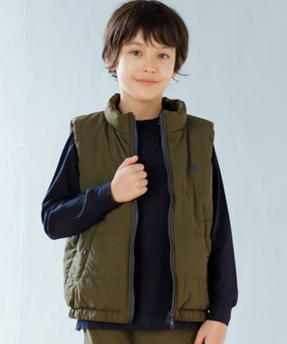 J.PRESS KIDS 【100-130cm】リバーシブル ベスト カーキ系