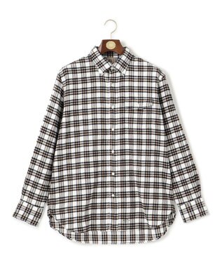 J.PRESS MEN コットンネル マルチチェックシャツ/B.D ホワイト系3