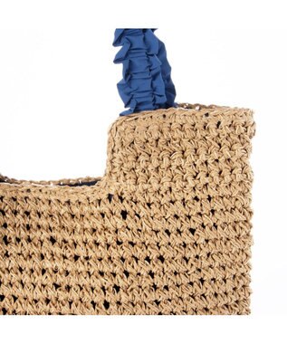 UNBILLION カシュカシュ cachecache / フリルハンドルクロッシェトート ブルー