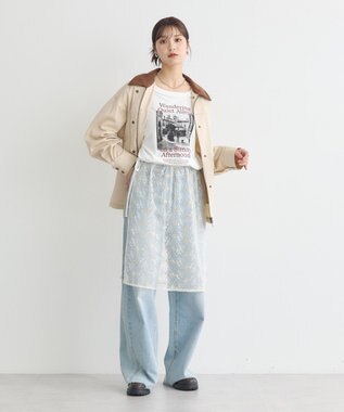 earth music&ecology ハンティングジャケット Ivory