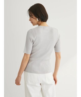 Green Parks 洗える　コンパクトニットプルオーバー Light Gray