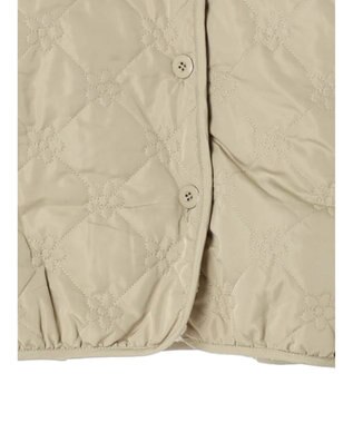 Green Parks ・ＳＵＧＡＲ　ＳＰＯＯＮ　２ｗａｙフラワーキルトブルゾン Light Khaki