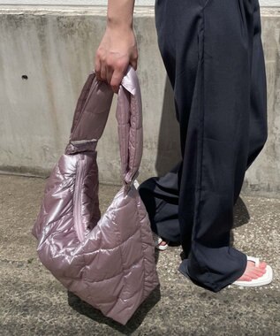 WEGO BIGパテッドワンショルダー ライトピンク