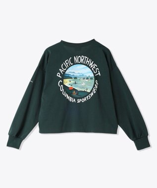 Columbia Columbia/ ウィメンズレイクトゥーアベニューロングスリーブクロップドTシャツ /コロンビア Dark Forest