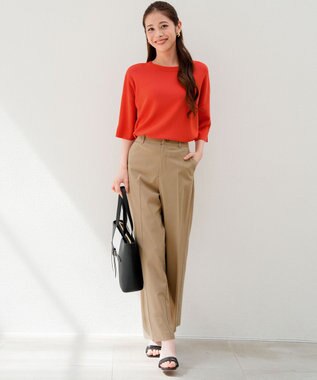 ANY SIS S エアリーストレッチ ワイドパンツ ベージュ