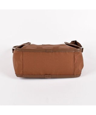 Y'SACCS ヒートエンボス ポルカドットポシェット チョコ