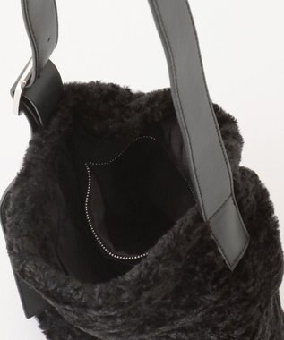 ICB ソフトワンショルダーバッグ ファーコンビ系