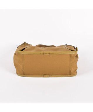 Y'SACCS ヒートエンボス ポルカドットポシェット キャメル