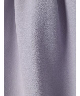 earth music&ecology バンドカラーブラウス Grayish Blue