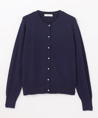 ANY 【洗濯機可/UVカット】パールポイントアンサンブル ネイビー