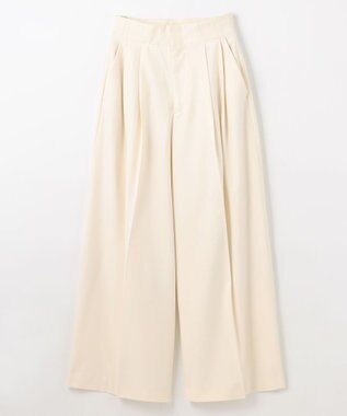 NAVE 【Nave・洗える】2WAYツイル ワイドパンツ アイボリー系
