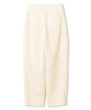 BEIGE， 【洗える】CROCUS / カービーシルエットタックパンツ Ecru