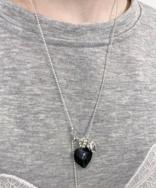 WEGO L2Pクリアハートモチーフネックレス 柄1