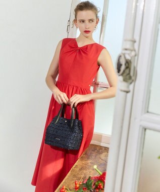TOCCA 【岡崎紗絵さん着用・WEB＆一部店舗限定カラーあり】RIBBON BOND DRESS ドレス [WEB限定＆一部店舗限定]レッド系