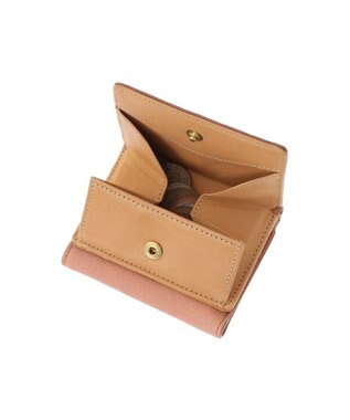 genten 【新型】フレスコ 三つ折り財布 グリーン