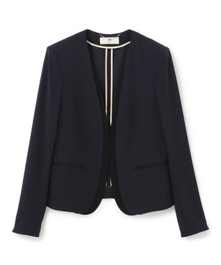 BEIGE, 【洗える・VERY NaVY 11月号掲載】CINDY / ダブルカラージャケット Navy x Black
