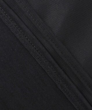 ICB L 【洗える】ハイゲージチュールコンビ カットソー ブラック系