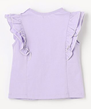 組曲 KIDS 【80-100㎝】 フルールフリルTシャツ ラベンダー