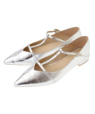 YECCA VECCA メリージェーンTストラップパンプス Silver