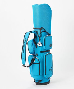 PW CIRCULUS 【UNISEX】デタッチャブル キャディバッグ シボ感のあるナイロンワッシャー素材