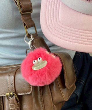 WEGO アゲアゲハイビスカスモンスターぬいぐるみキーホルダー ピンク