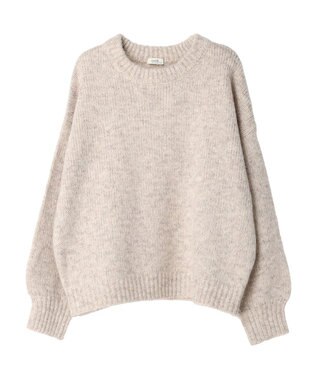 earth music&ecology ファンシーヤーンメランジプルオーバー Light Beige