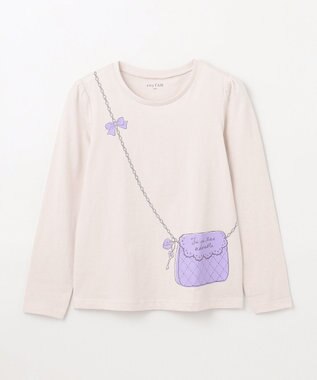 ANY KIDS 【WEB限定】7days プリント Tシャツ ミルクティ×ポシェット風