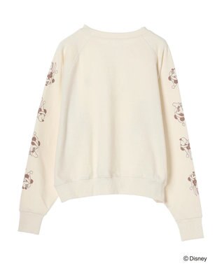 Green Parks Ｄｉｓｎｅｙ／裏毛袖プリントスウェット Ivory