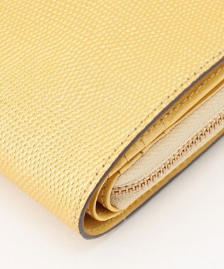 airlist 【コンパクト・上品】Lファスナー二つ折り財布  LUNA  Metallic  ルナメタリック メタリックイエロー