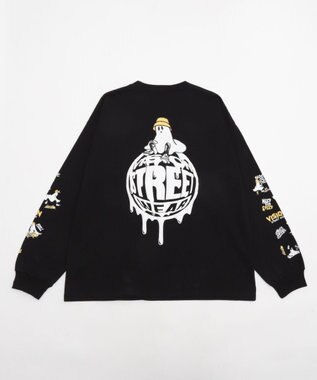 WEGO 【ユニセックス着用ITEM/MLサイズ展開】別注VISIONゴーストグラフィックT（LS） ブラック