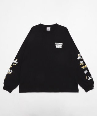 WEGO 【ユニセックス着用ITEM/MLサイズ展開】別注VISIONゴーストグラフィックT（LS） ブラック