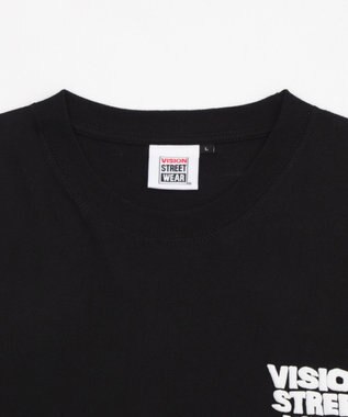 WEGO 【ユニセックス着用ITEM/MLサイズ展開】別注VISIONゴーストグラフィックT（LS） ブラック