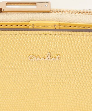 airlist 【コンパクト・上品】Lファスナー二つ折り財布  LUNA  Metallic  ルナメタリック メタリックイエロー