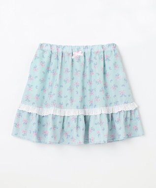 ANY KIDS フラワー×リボン スカパン ミント