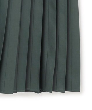 23区 L ニットセットアップ プリーツコンビ ワンピース ダークグリーン系