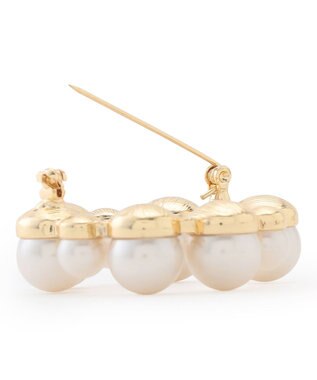 23区 【APPLAUDIR】パールサークル ブローチ ゴールド系