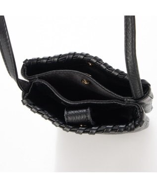 UNBILLION perche 牛革ソフト3層かがりショルダーバッグ オーク