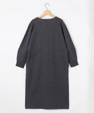 組曲 L キーネックニット ワンピース グレー系