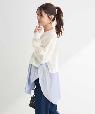 Green Parks ダンボールドッキングチュニック Ecru