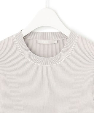 ICB 【洗える】 コンパクトリブ  クルーネックプルオーバー トープ系