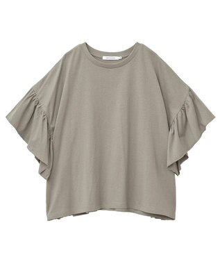 AMERICAN HOLIC バックフリル半袖プルオーバー Mocha