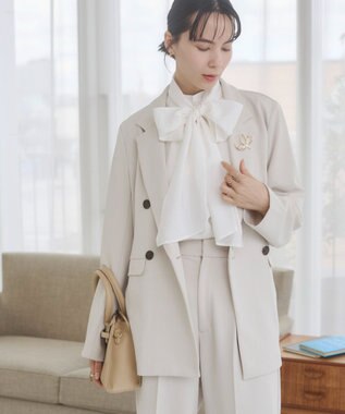 WEGO 【ANGIE VINTAGE】ダブルブレストジャケット ホワイトアイボリー
