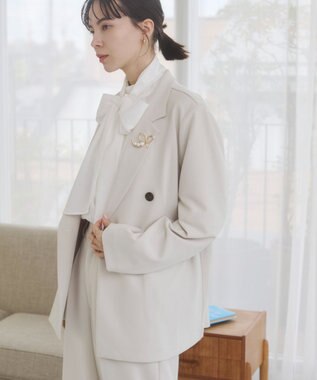 WEGO 【ANGIE VINTAGE】ダブルブレストジャケット ホワイトアイボリー