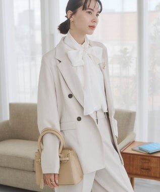 WEGO 【ANGIE VINTAGE】ダブルブレストジャケット ホワイトアイボリー