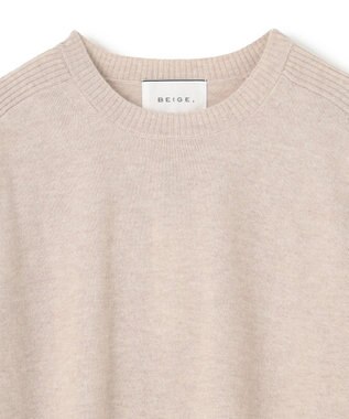 BEIGE， RIGNY / クルーネックニット Taupe× Off Line