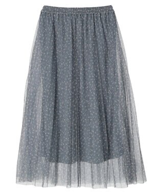 Green Parks Ｂ．チュールｐｔプリーツスカート Black