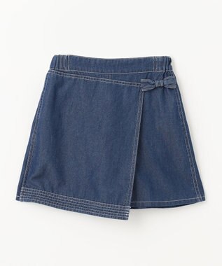 組曲 KIDS 【150-160cm】デニム ショートパンツ ネイビー系
