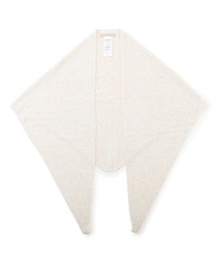 UNFILO 【WEB/一部店舗限定】ふわふわニット 三角ストール グレージュ