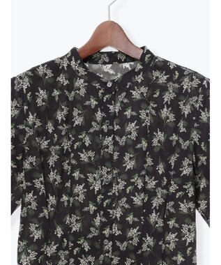 Te chichi 【LIBERTY FABRICS】ウエストタックワンピース ブラック