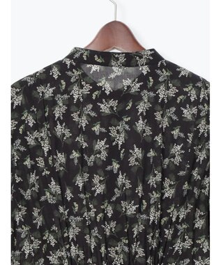 Te chichi 【LIBERTY FABRICS】ウエストタックワンピース ブラック